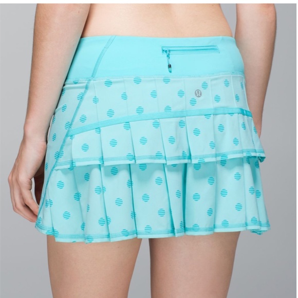 lululemon athletica Dresses & Skirts - Lululemon | Pacesetter Angel Blue Polkadot